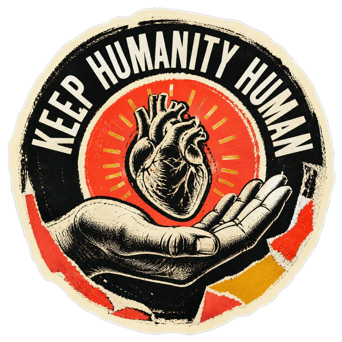 Keep Humanity Human sticker